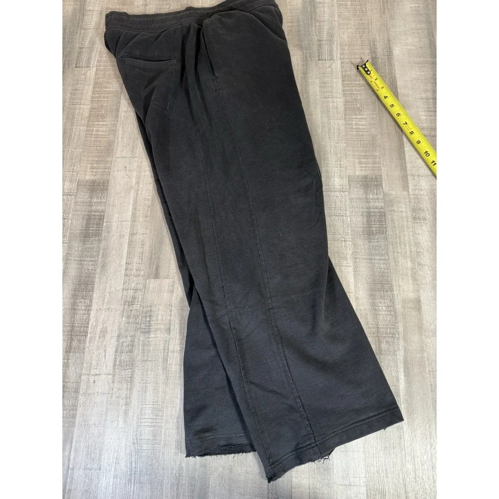 Old Navy Baggy Sweatpants Black Chunky Drawstring Grunge Pockets Mens Large